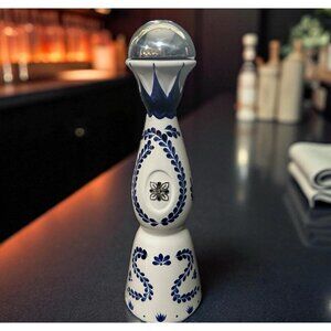 Clase Azul Reposado Empty Tequila Bottle 750ml Hand Painted Decanter Logo Agave